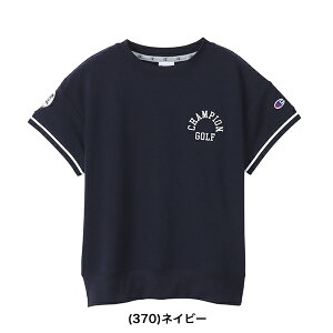【特価】【残り、Sサイズ、1枚限り】チャンピオンゴルフ 秋冬モデル レディース クルーネック 半袖シャツ CW-YG004【23】