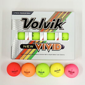 ボルビック NEW VIVID ゴルフボール 1ダース VV5PNA04 Volvik【23】