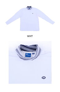 【特価】【残り、ホワイトLサイズ、1枚限り】フィドラ 秋冬モデル メンズ ハイネック 長袖シャツ FD5QTG14【23】