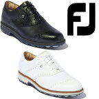 フットジョイ メンズ ドライジョイズプレミア ウィルコックス シューレース スパイクゴルフシューズ FootJoy W :ワイド(3E相当) (54344W)WT/WT/LTG (54345W)BK/BK/BK 【23】