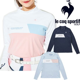 ルコック 2023年春夏モデル レディース モックネック 長袖シャツ QGWVJB01【23】le coq sportif [ルコックスポルティフ]