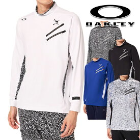 オークリー 2023年秋冬モデル メンズ SKULL PLIABLE LS MOCK SHIRT モックネック 長袖シャツ FOA405736 OAKLEY【23】