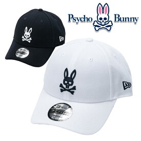 サイコバニー ユニセックス NEW ERA コラボ キャップ PBMG353F Psycho Bunny【23】