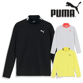 プーマゴルフ 2023年秋冬モデル メンズ ストレッチ スムース スローガン モックネック 長袖シャツ 624918 PUMA GOLF 【23】