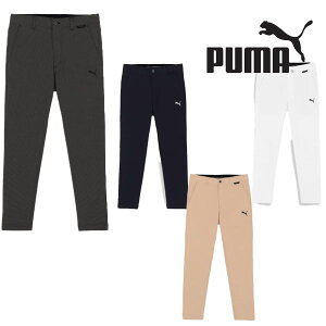 【特価】プーマゴルフ 秋冬モデル メンズ ストレッチ 千鳥 スリム テーパード パンツ 624945 PUMA GOLF 【23】