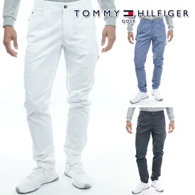 トミーヒルフィガー 2023年春夏モデル メンズ シャンブレー テーパード ロングパンツ THMA307 TOMMY HILFIGER【23】