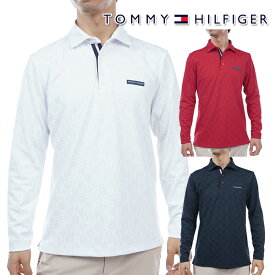 トミーヒルフィガー 2023年秋冬モデル メンズ モノグラム ジャガード 長袖シャツ THMA355