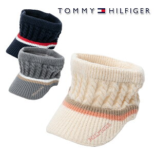 【SALE】トミーヒルフィガー 秋冬モデル レディース ニット バイザー 56cm THMB3F58 TOMMY HILFIGER【23】