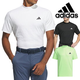 アディダスゴルフ 2024年春夏モデル メンズ BOSジャガード グラフィック モック 半袖シャツ IKK69 adidas golf 【24】