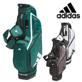 アディダスゴルフ 2024年春夏モデル メンズ 軽量 ロゴ スタンド キャディーバッグ IKL14 adidas golf 【24】