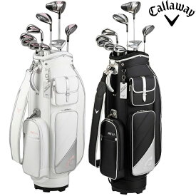 キャロウェイゴルフ レディース REVA ゴルフクラブ 9本組 (1W、FW4、H5、I7-9、PW、SW、PT) キャディーバッグ付属 ネームプレート付属 刻印タイプ Callaway キャロウェイ レディース 初心者クラブセット 【24】
