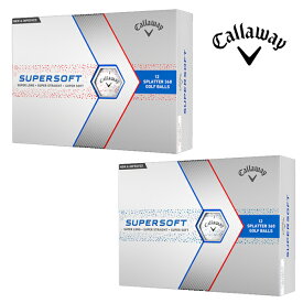 【限定品】キャロウェイゴルフ SUPER SOFT 23 SPLATTER 360 スーパーソフト ゴルフボール 1ダース Callaway【24】