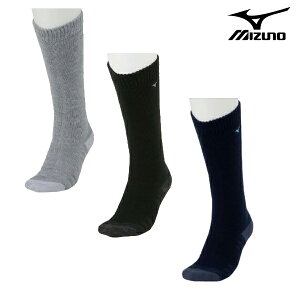 ミズノ 秋冬モデル メンズ ブレスサーモ デラックス ウォーム ロング丈 ソックス E2JXB508【24】