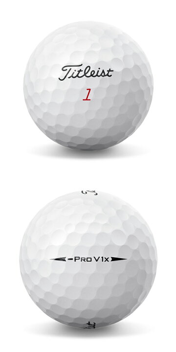 楽天市場】24SSタイトリスト PRO V1X レフトダッシュ ゴルフボール 1 