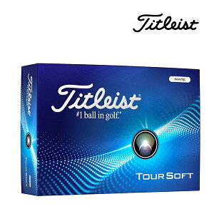 タイトリスト TOUR SOFT ツアーソフト ゴルフボール 1ダース Titleist【24】
