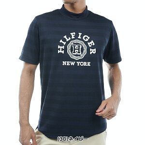 【特価】トミーヒルフィガー 春夏モデル メンズ カレッジロゴ 半袖 モックシャツ THMA437 TOMMY HILFIGER【24】
