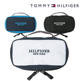 トミーヒルフィガー 2024年春夏モデル ユニセックス カラーブロック ポーチ THMG4SE2 TOMMY HILFIGER【24】
