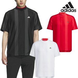 アディダス 2025年春夏モデルゴルフ メンズ アディゼロ メッシュ モックネック 半袖シャツ KUK73 adidas golf 【25】