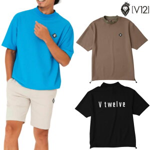 V12 2025年春夏モデル メンズ モックネック 半袖シャツ V122510-MK22【25】