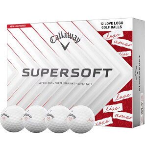 【数量限定】【LOVE LOGO】キャロウェイゴルフ SUPER SOFT 25 VALENTINE スーパーソフト ゴルフボール 1ダース Callaway Golf【25】