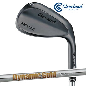【メーカーカスタム】ダンロップ メンズ クリーブランド RTZ ブラックサテン ウェッジ ダイナミックゴールド 120 スチールシャフト【25】