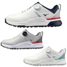 ミズノ メンズ ハザードエナジー ボア スパイクレス ゴルフシューズ 4E相当 防水 51GQ2501【25】