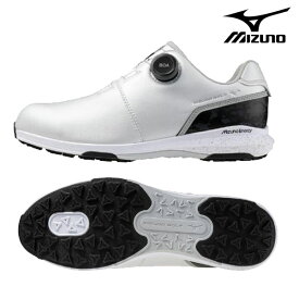 ★12月限定★【全品対象！エントリーでポイント3倍！】ミズノ メンズ ネクスライト エナジー ボア スパイクレス ゴルフシューズ 4E相当 防水 51GQ2550【25】