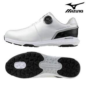 ミズノ メンズ ネクスライト エナジー ボア スパイクレス ゴルフシューズ 4E相当 防水 51GQ2550【25】