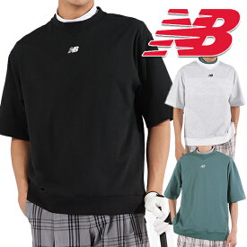 ニューバランスゴルフ 2025年春夏モデル メンズ スウェット クルーネックSWEAT H/SLEEVE CREW NECK PO 半袖シャツ 012-5164001 NEW BALANCE GOLF【25】