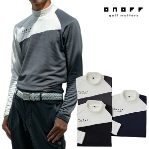 オノフ 2025年秋冬モデル メンズ モックネック 長袖シャツ OBR201【25FW】