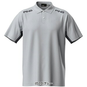 ピンアパレル 2025年春夏モデル メンズ アドエルム カノコ 半袖ポロシャツ 621-5160209 PING【25】