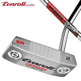 EVNROLL メンズ イーブンロール ORIGIN シリーズ パター ER2 MidBlade KBS CTツアーパター 120 ステップレス 0.370 スチールシャフト EVNROLL ツアータック ネオ ブラックグリップ【26SS】