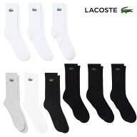 ラコステ 2026年秋冬モデル ユニセックス 3P Socks (Crew) クルーソックス 3足セット RA9246-10【26FW】