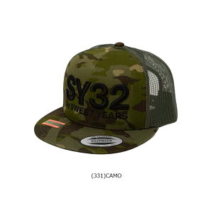 SY32 2026�N�t�ă��f�� �����Y 3D LOGO CAMO MESH CAP ���b�V�� �L���b�v 32-26SN9-10�y26SS�z