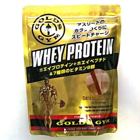 ゴールドジム F5736 ホエイプロテイン カフェオレ風味 360g ホエイペプチド 乳清 動物性たんぱく質 筋トレ 筋力トレーニング WheyProteinPowder WheyPeptide MilkCoffeeFlavor GoldGym