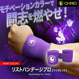 クリオ リストバンデージプロ【 色が選べます 】2本1組入り ワンサイズ調節式 男女兼用 リストラップ 手首固定 ベンチプレス ショルダープレス プレス系種目 重量挙げ バンテージ パフォーマンスアップ 集中力 CHRIO