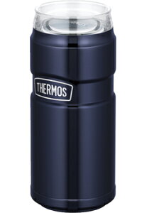 サーモス 保冷 ドリンクホルダー THERMOS 水筒 保冷缶ホルダー ROD-005 ステンレス ミッドナイトブルー アウトドア BBQ スポーツ 観戦 自転車 シルバー 500 ブラック 黒