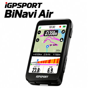 iGPSPORT �A�C�W�[�s�[�X�|�[�c BiNavi Air GPS�T�C�N���R���s���[�^�[ �i�r�t 3.0�C���` �^�b�`�X�N���[�� 77g �y�� �f���A���o���hGPS �I�t���C���}�b�v IPX7 ���]�� �T�C�N���R���s���[�^�[