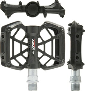 ポイント2倍 タイオガ TIOGA ダズライト 自転車 ペダル クロスバイク ロードバイク スポーツバイク マウンテンバイク ブラック ツーリング 左右セット ミニベロ メンテフリー 高耐久 通勤 通