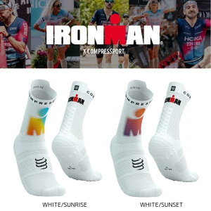 COMPRESSPORT �R���v���X�|�[�c Pro Racing Socks v4.0 Run High- 360° print- Ironman 2025- L1�v�� ���[�V���O �\�b�N�X V4.0 ���� �n�C - Ironman 2025 - L1