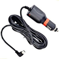 電源用シガーソケットケーブル 約3.5m 入力12V/24V両対応 5V/2A出力 ヒューズ内蔵 5ピン miniUSB(mini-B)…
