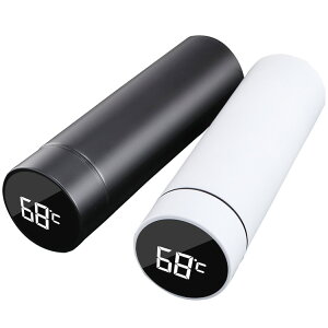 水筒 温度表示 保温 保冷 ステンレスボトル マグボトル 茶漉し付き ステンレス鋼 500ml タンブラー 魔法瓶 軽量 職場 学校 ジム アウトドアに活躍 JL-TMMH500