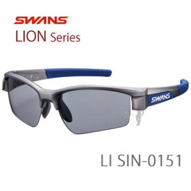 SWANS スワンズ LION SIN 偏光レンズ スポーツサングラス LI SIN-0151 MGMR（マットガンメタリック×ネイビー×ネイビー）【サングラス】