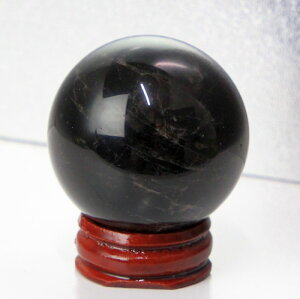 【42mm玉】モリオン丸玉【台付き】|モリオン黒水晶Morion【Crystalball球体ルース丸玉CircleBall原石Gemstone】メンズレディースパワーストーン天然石激安モリオン