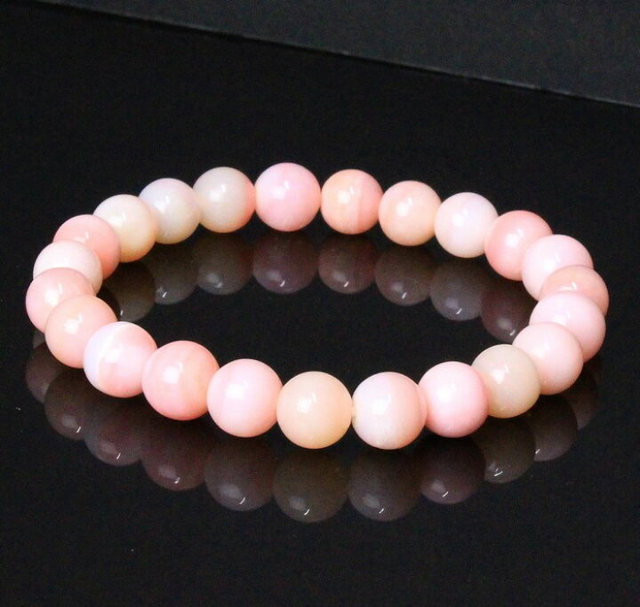 楽天市場】【一点物】ピンクオパール ブレスレット｜蛋白石 Pink Opal 