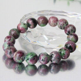 【一点物】ルビーインゾイサイト ブレスレット｜Ruby in Zoisite アニョライト ルビーインゾイサイト【ブレスレット 腕輪 ブレスレッド バングル Bracelet Bangle 数珠】メンズ レディース パワーストーン 天然石 海外直輸入価格 ルビーインゾイサイト