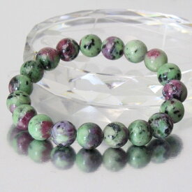 【一点物】ルビーインゾイサイト ブレスレット｜Ruby in Zoisite アニョライト ルビーインゾイサイト【バングル ブレスレット Bangle 腕輪 ブレスレッド Bracelet】メンズ レディース 一点物 パワーストーン ルビーインゾイサイト