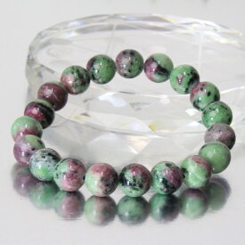 【一点物】ルビーインゾイサイト ブレスレット｜Ruby in Zoisite アニョライト ルビーインゾイサイト【ブレスレット 腕輪 ブレスレッド バングル Bracelet Bangle 数珠】メンズ Men's レディース Ladies 限定 天然石 ルビーインゾイサイト