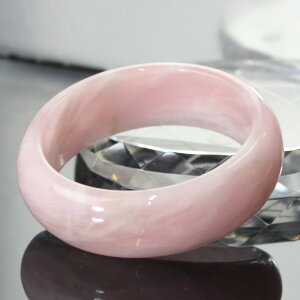 【女性用Lサイズ】ローズクォーツバングル|Rose紅水晶ローズクォーツ【BraceletBangle腕輪ブレスレットバングル】メンズレディース一点物アイテム天然石ローズクォーツ