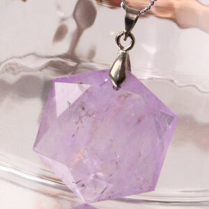 AWXg y_gb Amethyst AVXg AWXg lbNX y_ggbv Z䊐 wLTS _rf̐ Hexagon Pendant NecklacebY fB[X _ p[Xg[ A